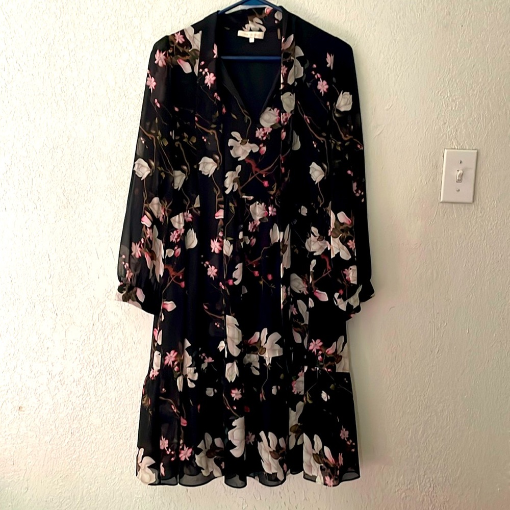 Mika Mindel Floral Black Dress